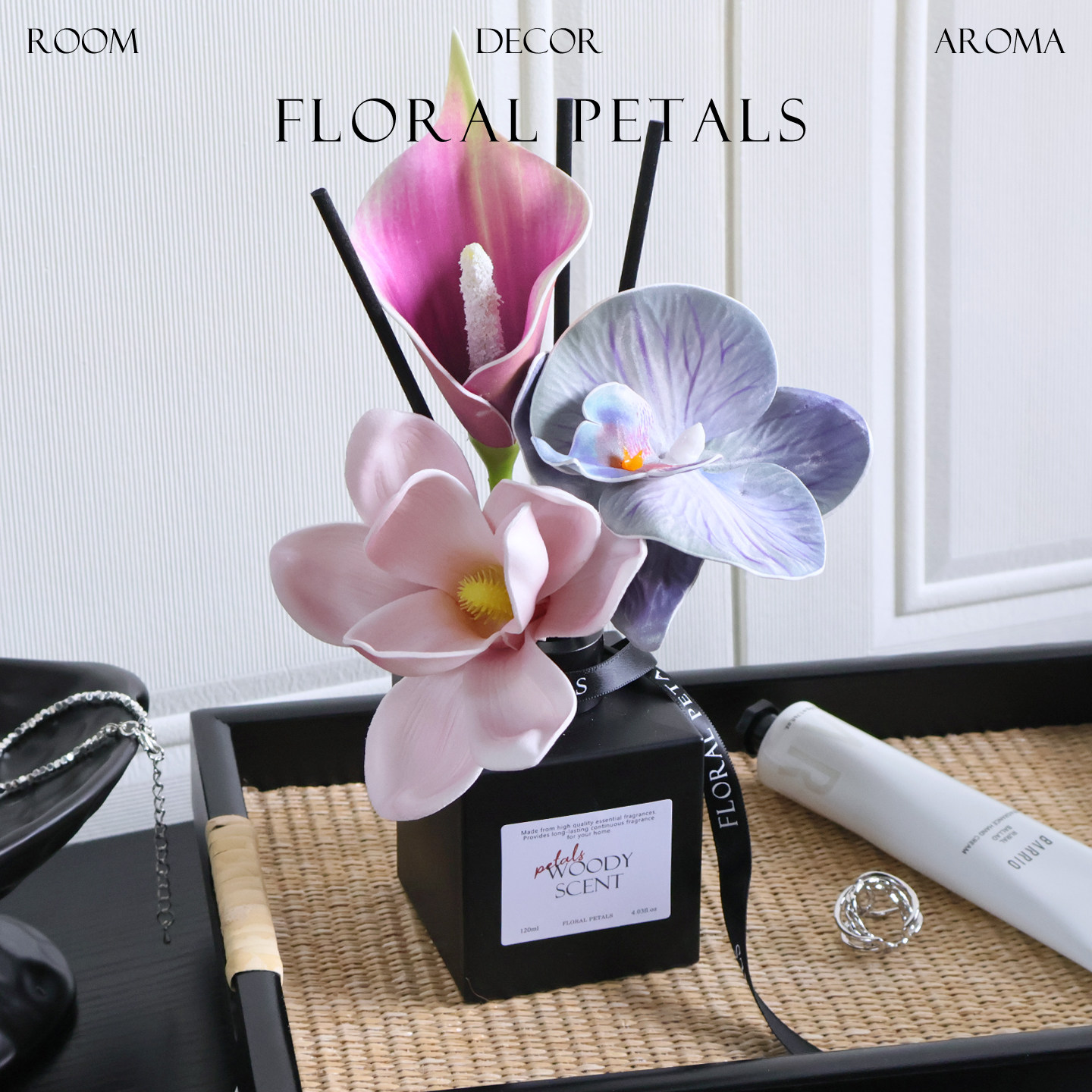 花艺香薰无火香氛精油摆件家居桌面装饰卧室内持久留香水酒店高级,淘宝优惠券,粉丝福利购,淘宝优惠卷