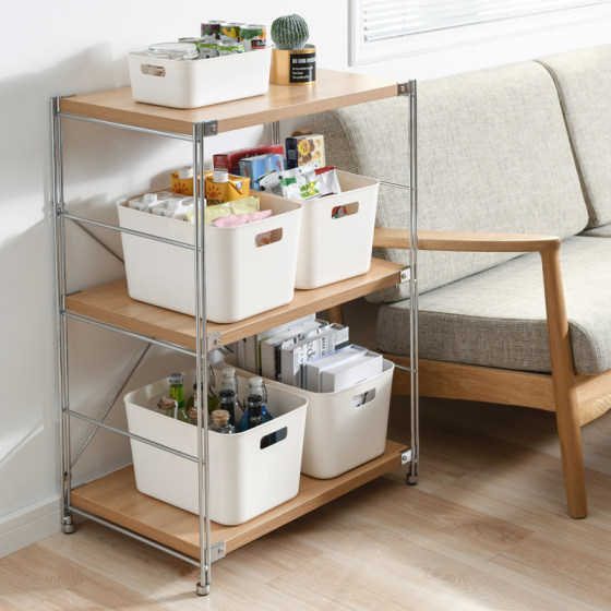 Storage Basket Plastic Frame Organizing Box Desktop