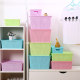 Plastic covered toy book organizer storage basket