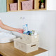 Imitation rattan hollow storage box plastic sundry storage box