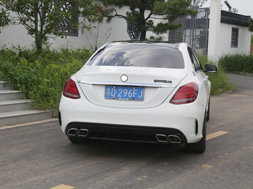 适用于奔驰C级 C200 C260 C300升级C43AMG前杠中网后唇尾喉套件 - 图2