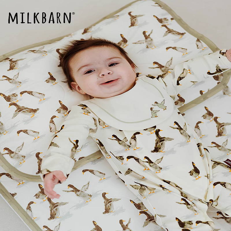 Milkbarn2024新品婴儿凉席夏季凉垫新生宝宝婴儿床幼儿园儿童席子 - 图0