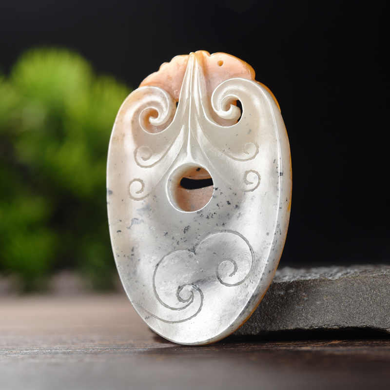 籽料龙凤呈祥挂件 - 图2