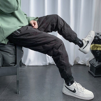 Fat Brother Down Pants Men's Winter 2023 New Outerwear Thickened Casual Pants Large Loose Leg Pants