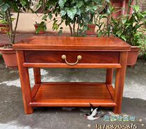 Myanmar Flowers Pear Wood Swap Shoes Stool Large Fruit Purple Sandalwood Bench Red Wood Swap Shoes Stool Thickened Shoe Rack Double shelf