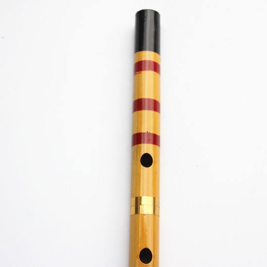 大量供应47厘米本色黑色包铜皮竹笛子 F调标准音吹奏类乐器