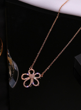锁骨链女款2025新款花朵颈链