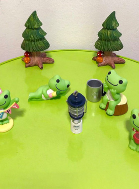 卡通手工青蛙微景观树脂娃娃屋