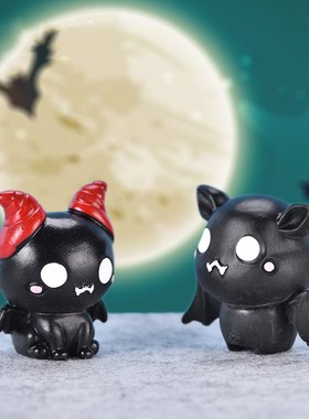 万圣节小摆件吸血鬼蝙蝠房子装饰