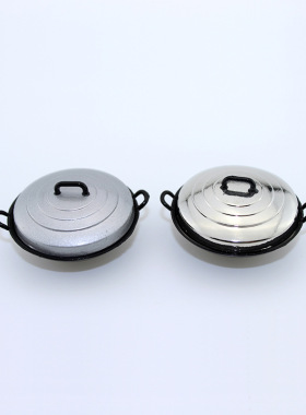 合金桌面仿真铁锅模型