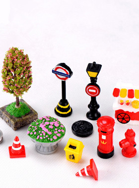 树脂桌面街景装饰小摆件