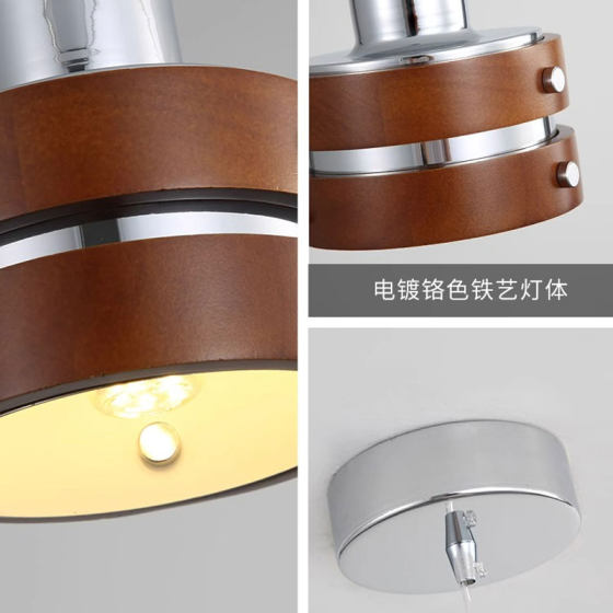 Vintage style bedroom bedside chandelier designer creative atmosphere aisle cafe restaurant bar table lamp