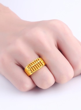 s925可调节指环戒指复古女