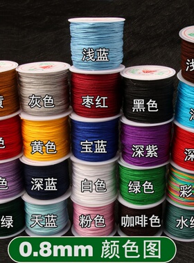 手机链diy绳子挂绳玉线编织diy挂件饰品配件串珠钥匙扣材料