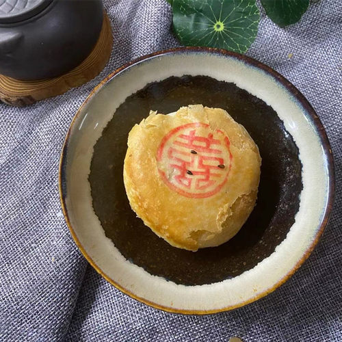 老店潮汕特产芋泥绿豆红豆沙供佛斋饼 潮式月饼朥饼美食零食包邮 - 图3