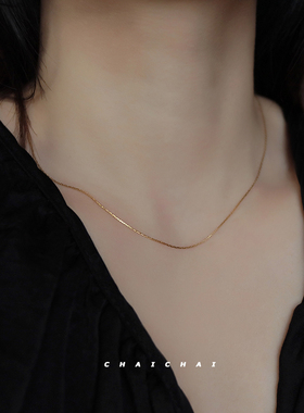 14K包金蛇骨链女超细项链不褪色