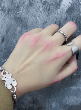 极简环/小众磨砂拉丝开口酷帅