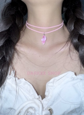 海边夏日海豚贝壳少女项链