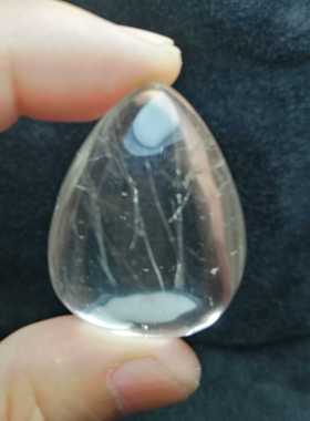 纯天然白水晶银发晶大吊坠 银发丝丝缕缕很漂亮 超低价甩卖