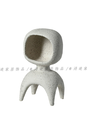 现代简约时尚卡通创意动物树脂陶瓷摆件居家儿童房书房桌面装饰品
