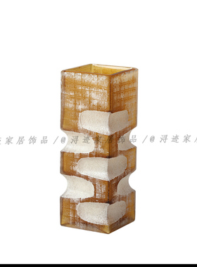 现代轻奢高级感琉璃花瓶花器摆件样板间居家客厅艺术软装饰品摆件