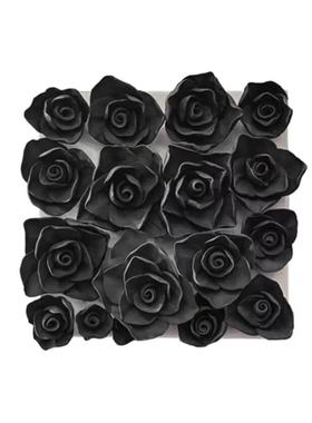 简约创意软装玄关立体方板陶瓷墙饰家居背景样板房酒店壁挂饰品