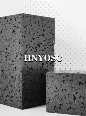 现代简约天然火山岩黑洞石办公室家居侘季风软装饰品高级风水摆件