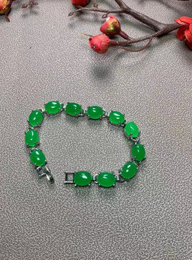 满绿马来玉手链多款可选