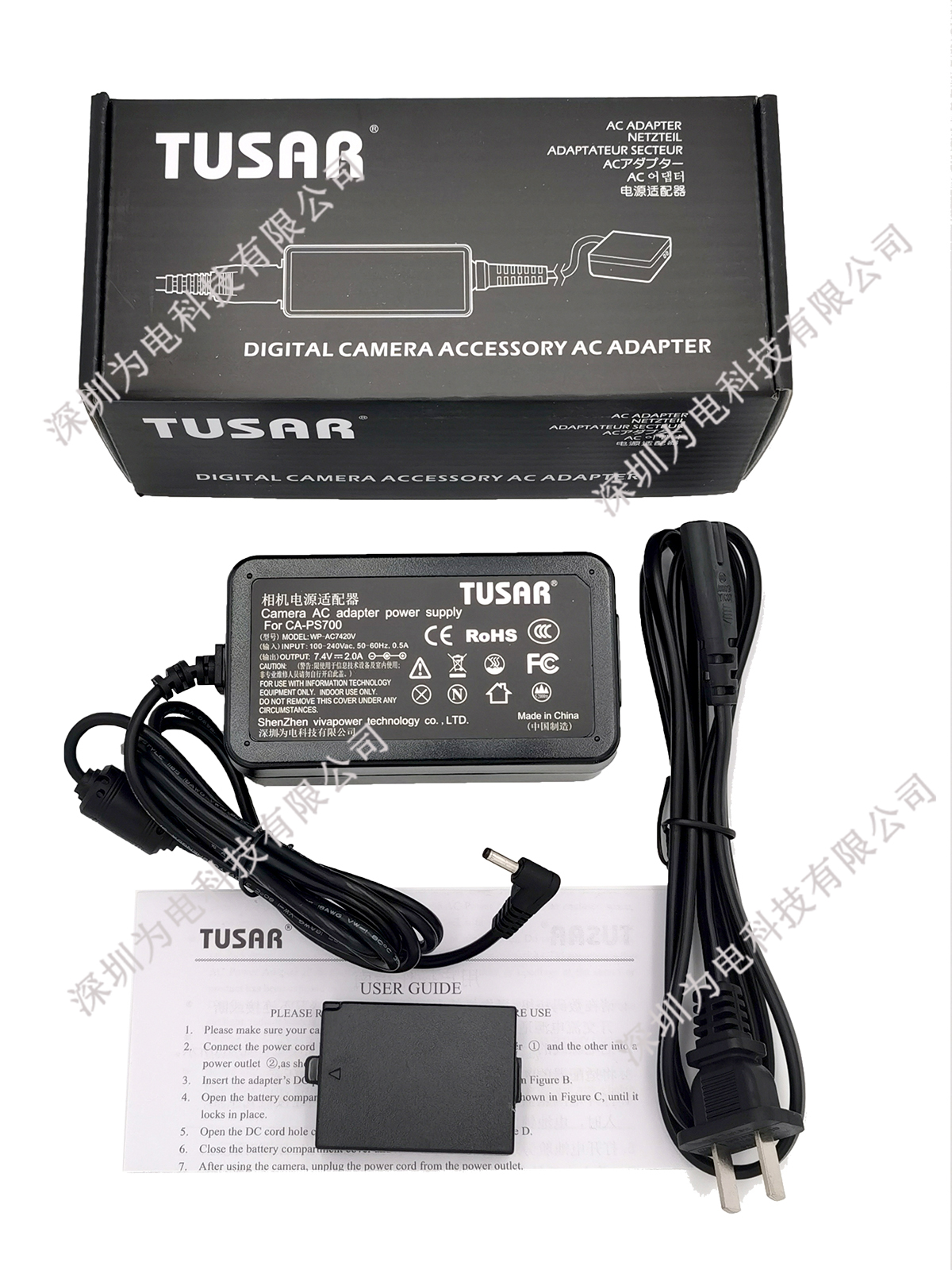 TUSAR适用佳能EOS 2000D KissX50 X70 X80假电池LP-E10电源适配器 - 图3