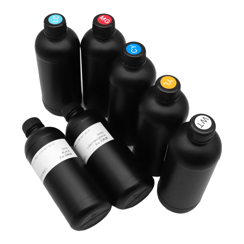 硌彩适用理光G5墨水 UV墨水 LED灯固化墨水硬性柔性墨水UV喷头墨 - 图2