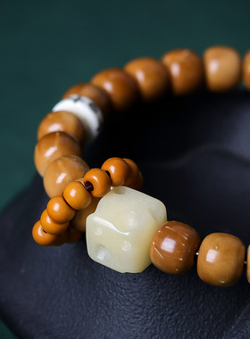 2025秋季上新库克桶珠手链原创橄榄核文玩中式女男款手串一件代发