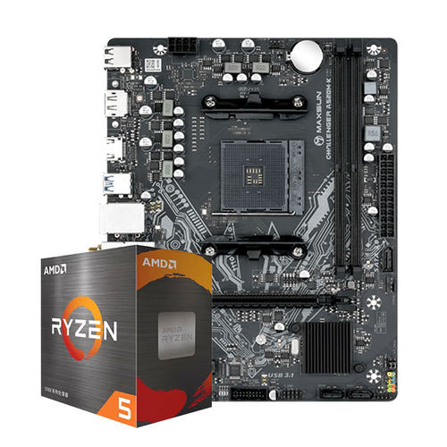 AMD锐龙R5 5600/5600X散片CPU搭微星 铭瑄B450M B550M D4主板套装 - 图1