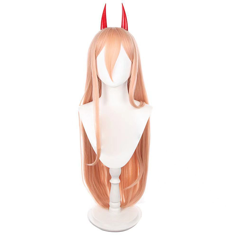 电锯人帕瓦cos假发仿真长直发动漫游戏二次元毛娘长发漫展会道具 - 图3