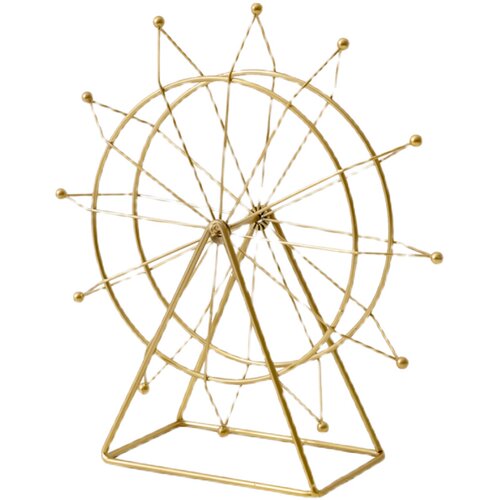 简约现代客厅电视柜酒柜装饰品摆件创意旋转摩天轮办公室桌面摆设 - 图3