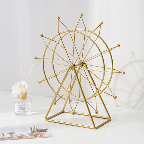 简约现代客厅电视柜酒柜装饰品摆件创意旋转摩天轮办公室桌面摆设 - 图1