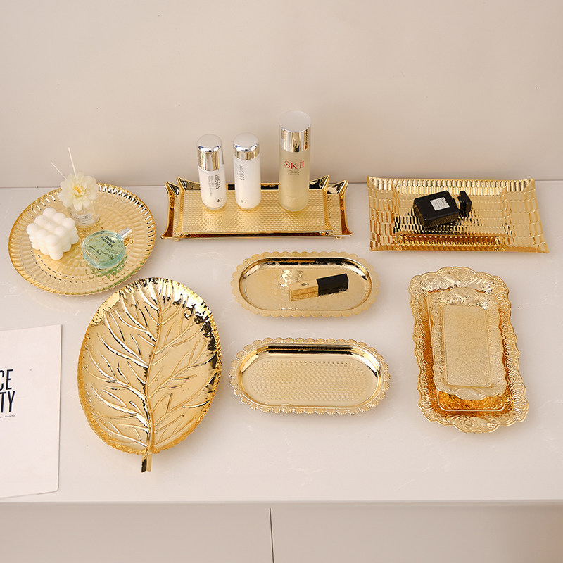 北欧金属蛋糕盘镀金果盘下午茶糕点托盘拍照道具装饰精致首饰摆件,淘宝优惠券,粉丝福利购,淘宝优惠卷