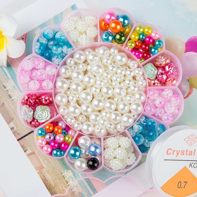 摆件儿童水晶串珠宝石手工制作项链 古悠手链