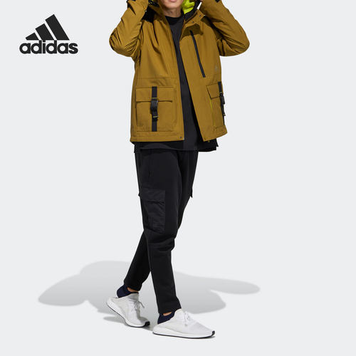 Adidas/阿迪达斯正品春季男子运动训练连帽夹克外套 GP0989 - 图1