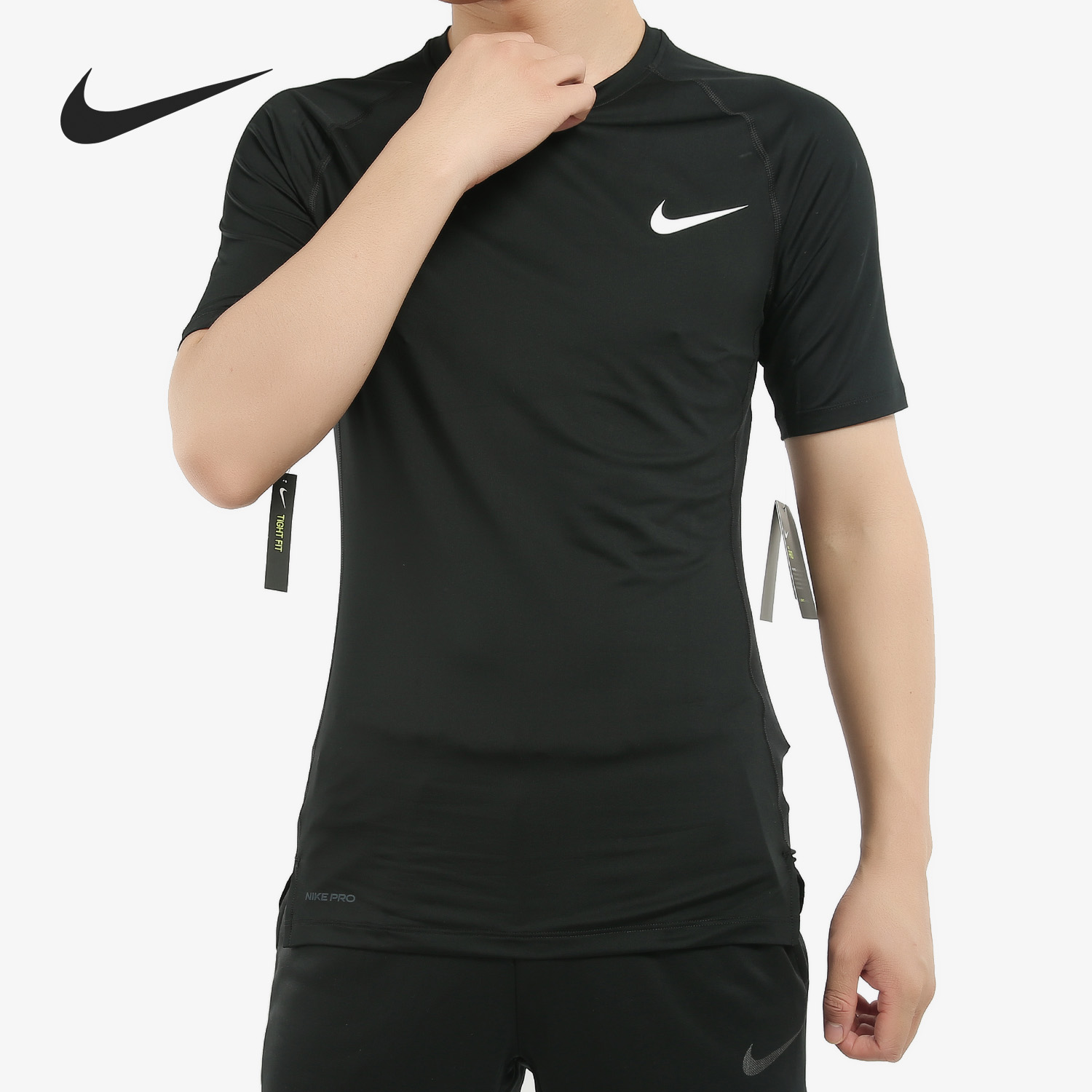 Nike/耐克正品新款运动 PRO 男子速干紧身上衣运动短袖T恤 BV5632 - 图1