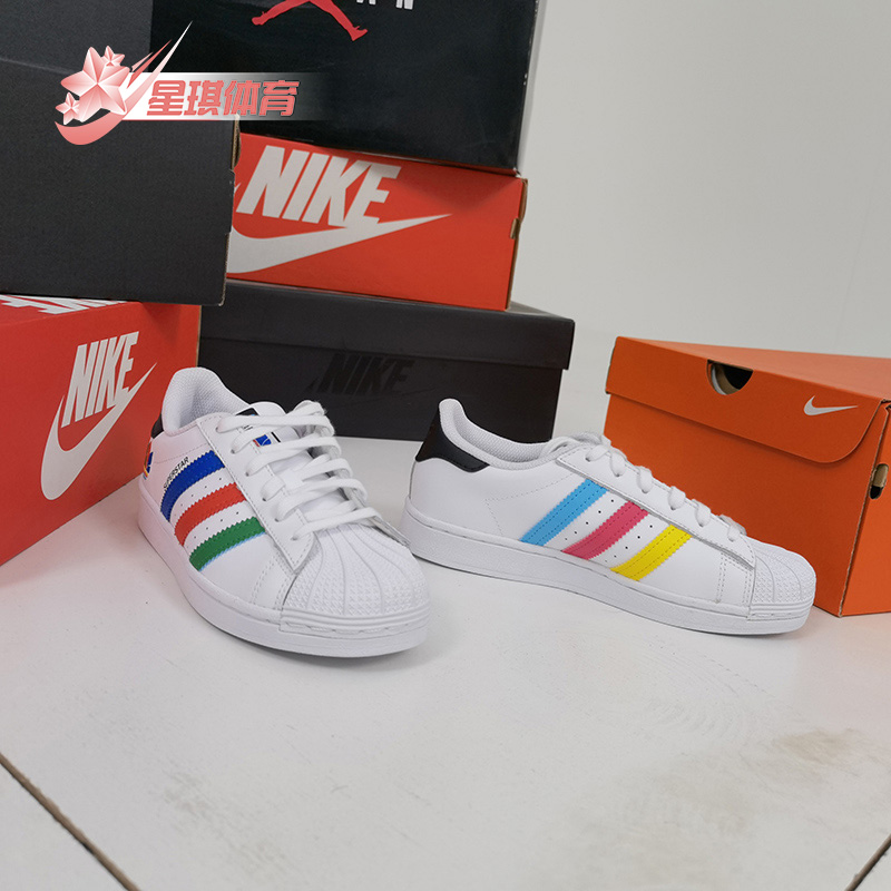 Adidas/阿迪达斯正品三叶草 SUPERSTAR C大童经典运动板鞋FW5238-图0