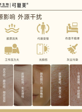 可复美小金膜保湿抗皱紧致肌肤凝润弹润改善干纹细纹精华面膜正品