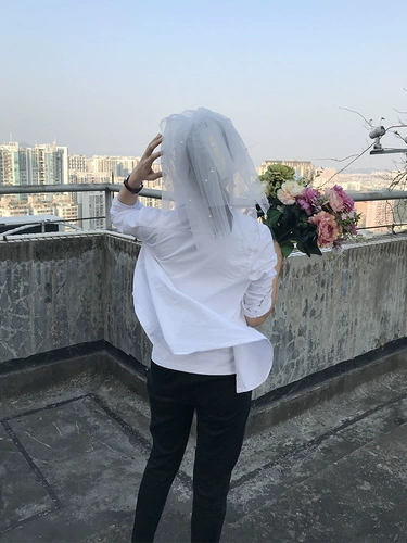 Короткий аксессуар для волос для невесты из жемчуга, французский стиль, простой и элегантный дизайн