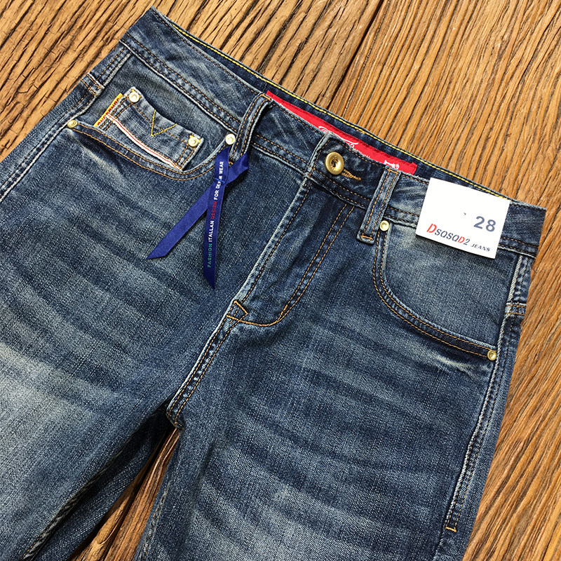 赤耳丹宁牛仔裤男九分裤高端红边布弹力修身小直筒长裤夏季薄款,淘宝优惠券,粉丝福利购,淘宝优惠卷
