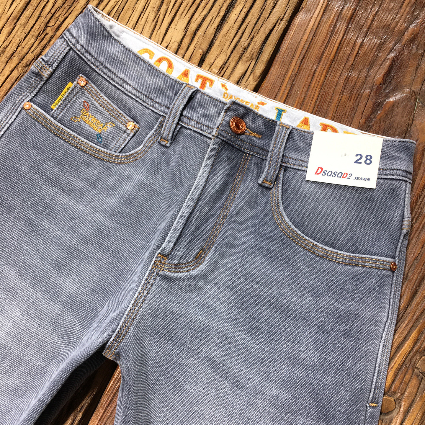 保暖加绒牛仔裤款烟灰色高端抓绒修身小直筒磨毛九分裤冬季加厚款,淘宝优惠券,粉丝福利购,淘宝优惠卷