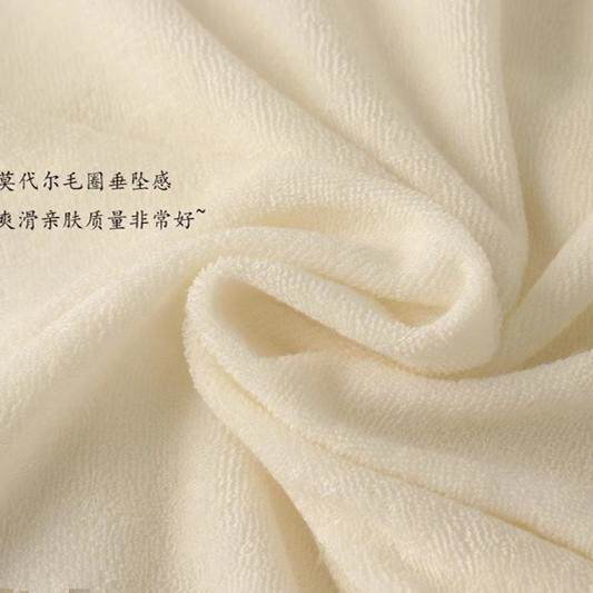ແມ່ຍິງ Modal Cotton Terry ແຂນຍາວ Hooded Jacket Pajamas