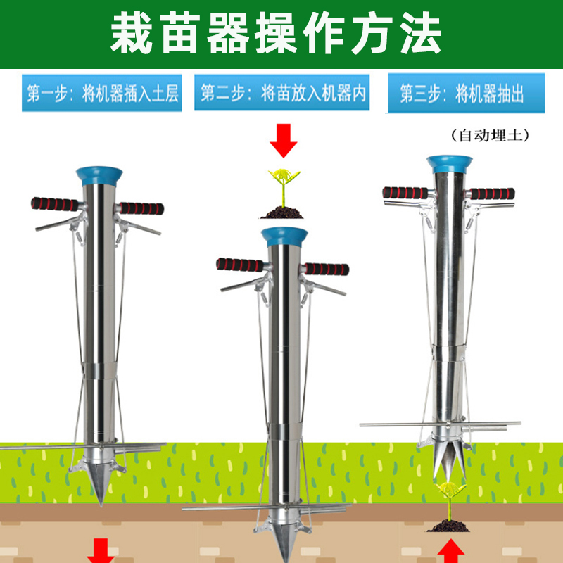 栽苗神器种辣椒玉米多功能蔬油菜烟苗西瓜播种植移栽苗器农用工具 - 图1