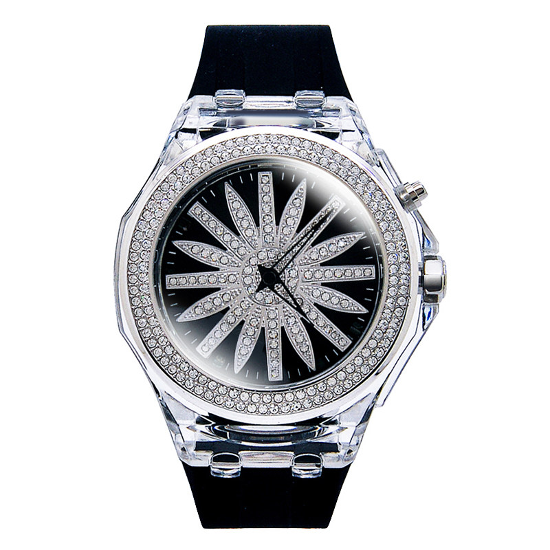 香港guou中性个性发光男女大表盘 维斯邦辰 潮流时装女表国产腕表