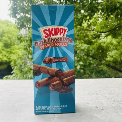 skippy cheese原装进口四季宝芝士味黑巧克力味夹心卷夹心饼干 - 图1