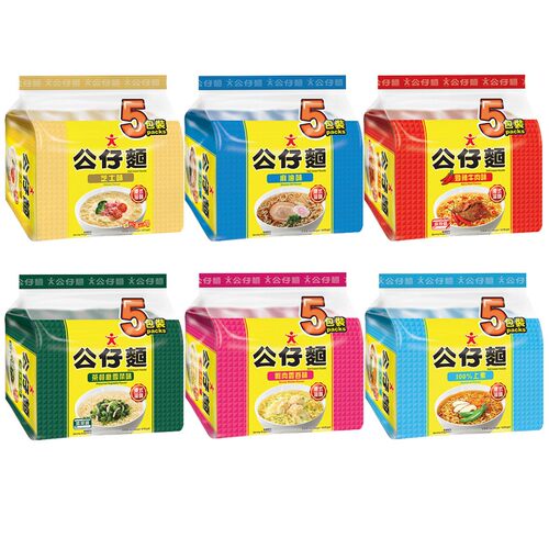 港版公仔面港式滋味方便面即食面 多种口味速食面汤面泡面5连包 - 图3