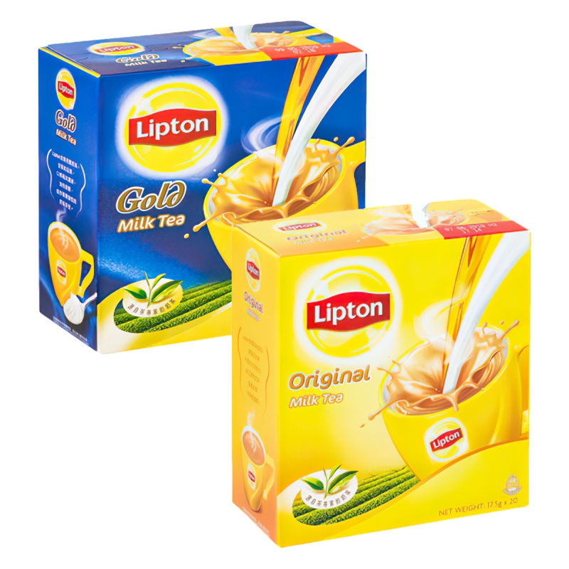 港版Lipton立顿Gold Milk Tea金装倍醇奶茶香浓原味港式奶茶冲饮-图3